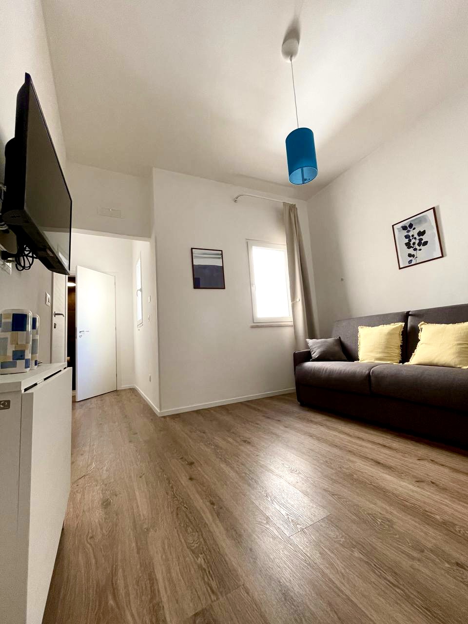Blue Suite soggiorno con divano letto